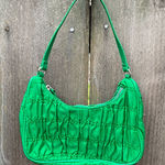Y2K Bright Green Ruched Mini Micro Bag 3AM Forever Baguette Purse Photo 0