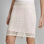 Free People  -white ivory cream crochet knit skirt Photo 0