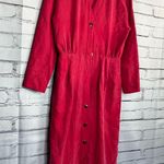 Vintage Gillian Red Silk V Photo 1