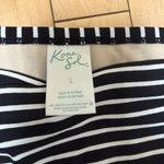 Kona Sol  Twist Black Striped Full Coverage Swimsuit Bikini Bottoms Size Large Photo 3