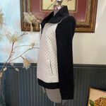 Ralph Lauren Lauren  Black & Winter Cream Quilted Fleece Jacket -Size XS 💛🎀 Photo 3