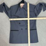 Rebecca Taylor Tailored  Color‎ Block Double Breasted Blazer Jacket Grey Black 4 Photo 11