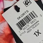 Ideology  Plus Size Reef Peach Pull On Tie Dyed Flouncy Skort Size 1X NWT!! Photo 3