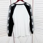 PINK - Victoria's Secret Victorias Secret Pink Logo Mesh Sleeve Colorblock Baseball Tee White Black Large Photo 8