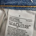 Old Navy High Rise OG Straight Raw Hew Mom Jeans Blue 4 Ankle Distressed Photo 12