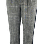 ZARA  Women's Gray Plaid Checkered High Elastic Waist Tapered Trouser Pants Sz S Photo 0