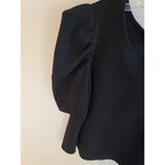 Plus 1x C'EST LA'VIE Black Puffy Sleeve Size Top Curvy Photo 2