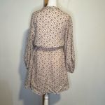 Joie  light pink floral long sleeve peasant dress size S Photo 3