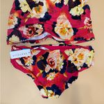 Seafolly Raspberry Pink Multicolor Floral Kabuki Bloom Bikini Swim Suit Sz 10 US Photo 7
