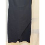 Banana Republic Banana‎ Republic Sloan-Fit Cross-Front Sheath Dress, Black SIZE 14 Midi Photo 6