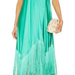 Cult Gaia  | Ali Fringe Silk Maxi Dress Size XS Photo 0