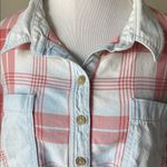 American Eagle  Outfitters Oversized Plaid Polo Shirt Photo 3