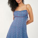 Free People  Kai Print Tie Strap Mini Dress Photo 0