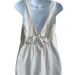 Madewell Women Silk Top M Ivory Back Bow Tie Romanic Flirty Girly Fairy Layer Photo 5