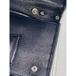 Brighton Black Croc-Embossed Top-Handle Satchel Silver Hardware Convertible Bag Photo 7