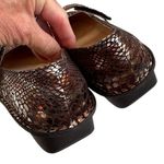 Alegria EUC  Leather Mary Janes Metallic Size 9 Photo 4