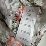 IRO  Carus Silk Blend Absract Long Sleeve Ruffle Blouse Womens Multicolor Size 40 Photo 4