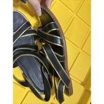 J.Crew  MACKENZIE METALLIC-TRIM SANDALS SIZE 7.5 BLACK Photo 4