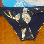 l*space L’ Navy Leaves Floral Bikini Bottom Photo 0