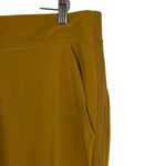 Athleta Brooklyn Ankle Tapered Leg Ribbed Textured Joggers Pant Brass Yellow 16 Photo 7