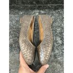 Aetrex  Lyla Women's Size 10.5 Bronze Brown Woven Leather Slip On Ballet Flats Photo 3