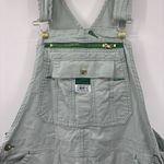 Liberty Womens‎ Washed Duck Bib Overalls XL Frosted Sage Triple Stitched Green Photo 5
