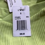 l*space L  Court Bitsy Cut Mojito Green Ribbed Bikini Bottom Women's Small NWT Photo 10