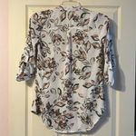 Liberty Love 3/4 Sleeve Dressy Professional Blouse Floral Small Photo 4