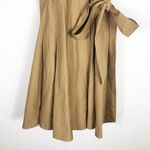 Diane Von Furstenberg  KALEY Cotton Wrap Dress  Size 6 Tan Utility Fit & Flare Photo 9