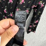 Miss Selfridge Dress 4 Black Floral Wrap Midi Dark Cottage Romantic Whimsigoth Photo 7