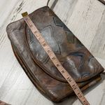 Jane Yoo Vintage Hand Painted Purse Brown Photo 10