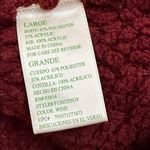 GreenTea Sweater Hoodie Women’s Large Soft Textured Burgundy Pullover Red Photo 7