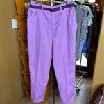 Vintage NOVA NOVA Purple Women’s Trouser Pants w/ Belt Size 22 Photo 3