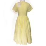 Modcloth NWT Fabulous Fit & Flare Midi Shirt Dress New Yellow Short Sleeves Photo 3