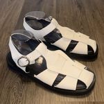 Aquatalia  Ginata Leather Fisherman Sandals In White ladies size 10.5 Photo 3