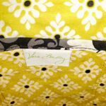 Vera Bradley Damask Crossbody Purse Black Yellow Photo 3