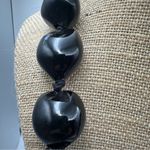 Tropical Hawaiian Natural Handcrafted Kukui Nut Lei Necklace Black Photo 4