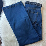 Love Trend Y2K Braided Waist Wide Leg Jeans Size 7 Blue Photo 0
