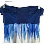 Anthropologie  Nathalie Lété Strapless Blue Floral Dress Size 10 Photo 8