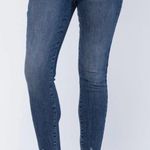 Judy Blue High Rise Skinny Tummy Control Jean with Distressed Hem size 15 / 32 Photo 11