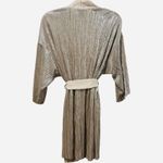 Victoria's Secret  SHINE PLEATED‎ KIMONO ROBE Gold Size XS / Small Photo 4