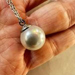 EXPRESS single pearl drop necklace Photo 5