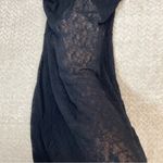 Black Sheer Lace High Neck back cut out mini dress Women size xs/s Photo 2