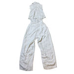 Reiss  Perla Jumpsuit Ivory White Wide Leg Button Front Sleeveless Sz 4 US Photo 3