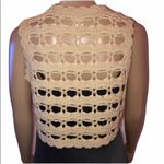 White House | Black Market WHBM crochet knit cropped vest Photo 2