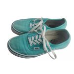 Vans  Authentic Canvas Sneakers Aqua Blue Low‎ Top Skate Shoes Size 7 Photo 3