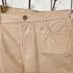 Kaos Jeans women's size 26 dusty pink faux leather viscose stretchy skinny pants Photo 4