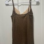 Michael Stars Micheal Stars Brown Lace Tank Top Y2K Photo 1