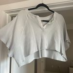 Mono B Clothing Cropped Grey Waffle Tee Photo 0