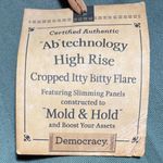 Democracy  High Rise Cropped Pants Light‎ Olive Green Size 22 NWT Absolution Tech Photo 5